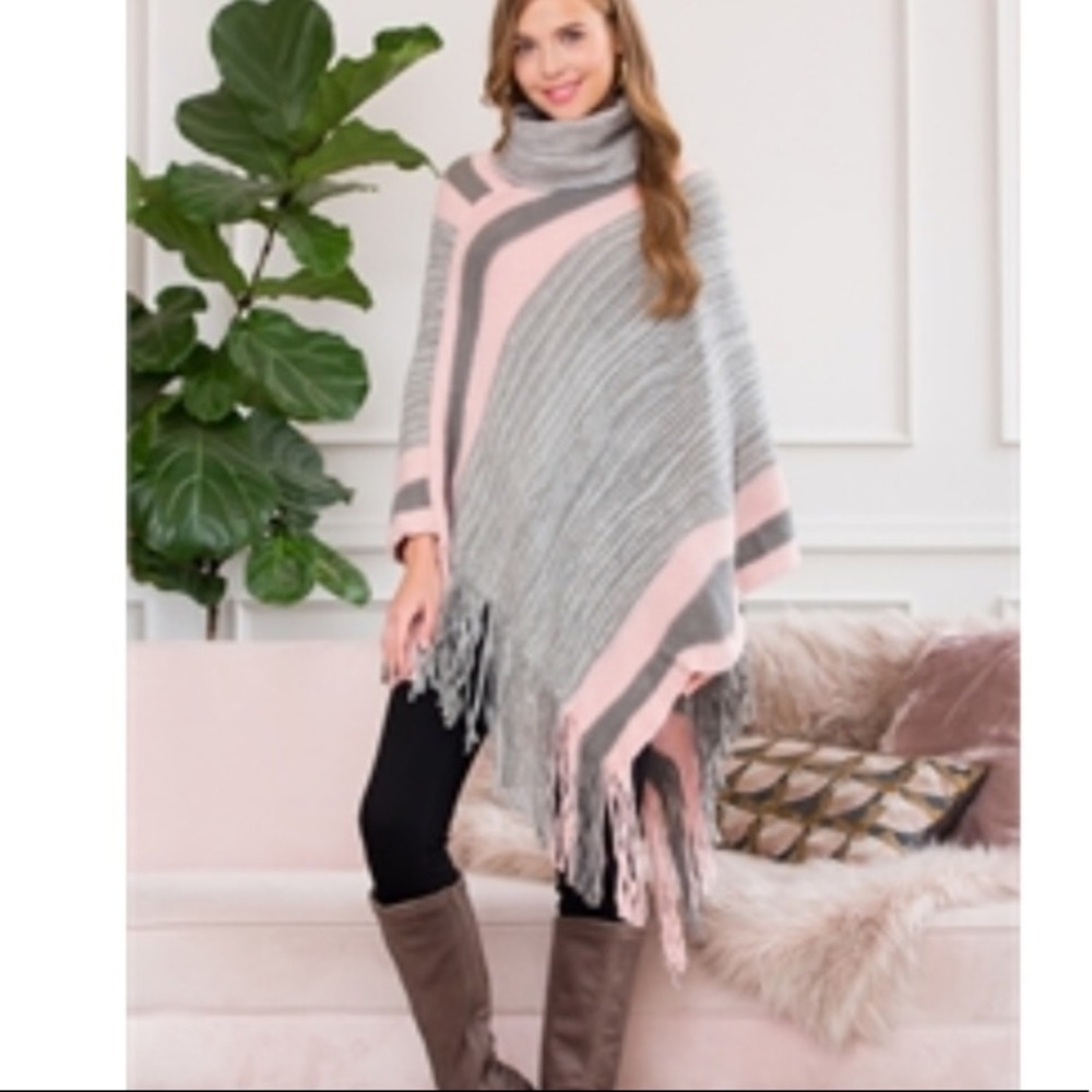 💜✨Soft Turtle Neck Poncho✨💜 - Picture 3 of 5